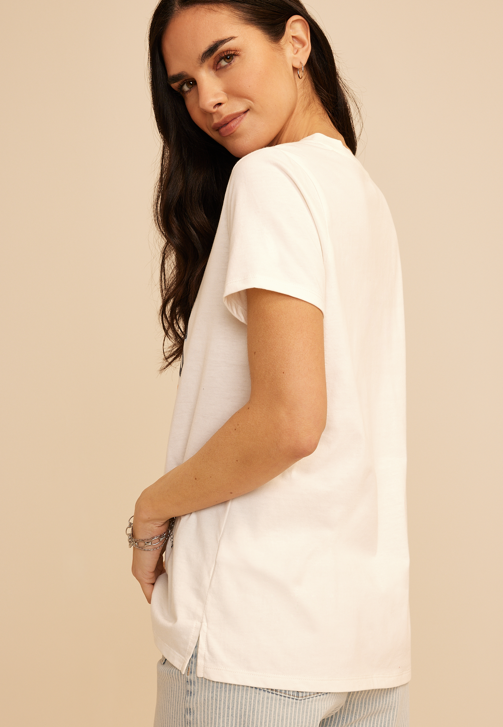 Americana Stars And Sips Classic Fit Graphic Tee, C9298, large