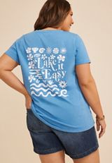 Plus Size Lake It Easy Classic Fit Graphic Tee, CAMPUNULA, small