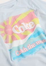 Enjoy Coke Catch The Wave Classic Graphic Tee, C161, small