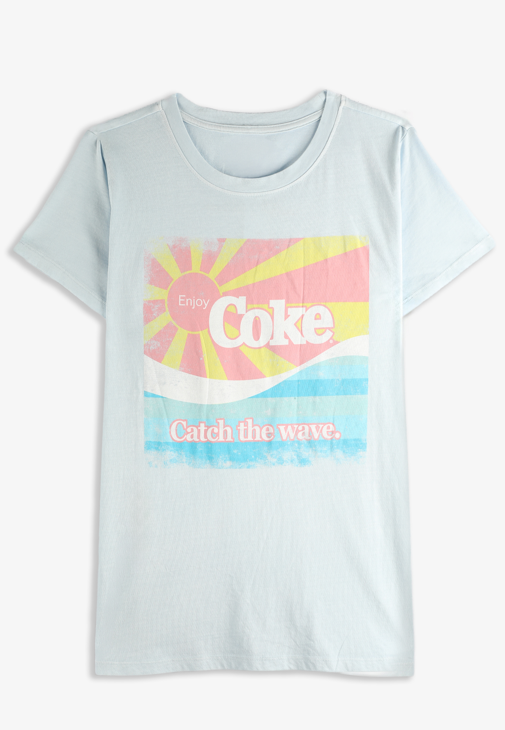 Enjoy Coke Catch The Wave Classic Graphic Tee, C161, large