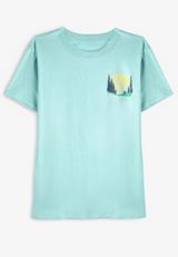 Plus Size Better To Wake At The Lake Oversized Fit Graphic Tee, AQUIFER, small