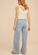 m jeans by maurices&trade; Soft Mid Rise Patch Pocket Wide Leg Jean, C2806, small