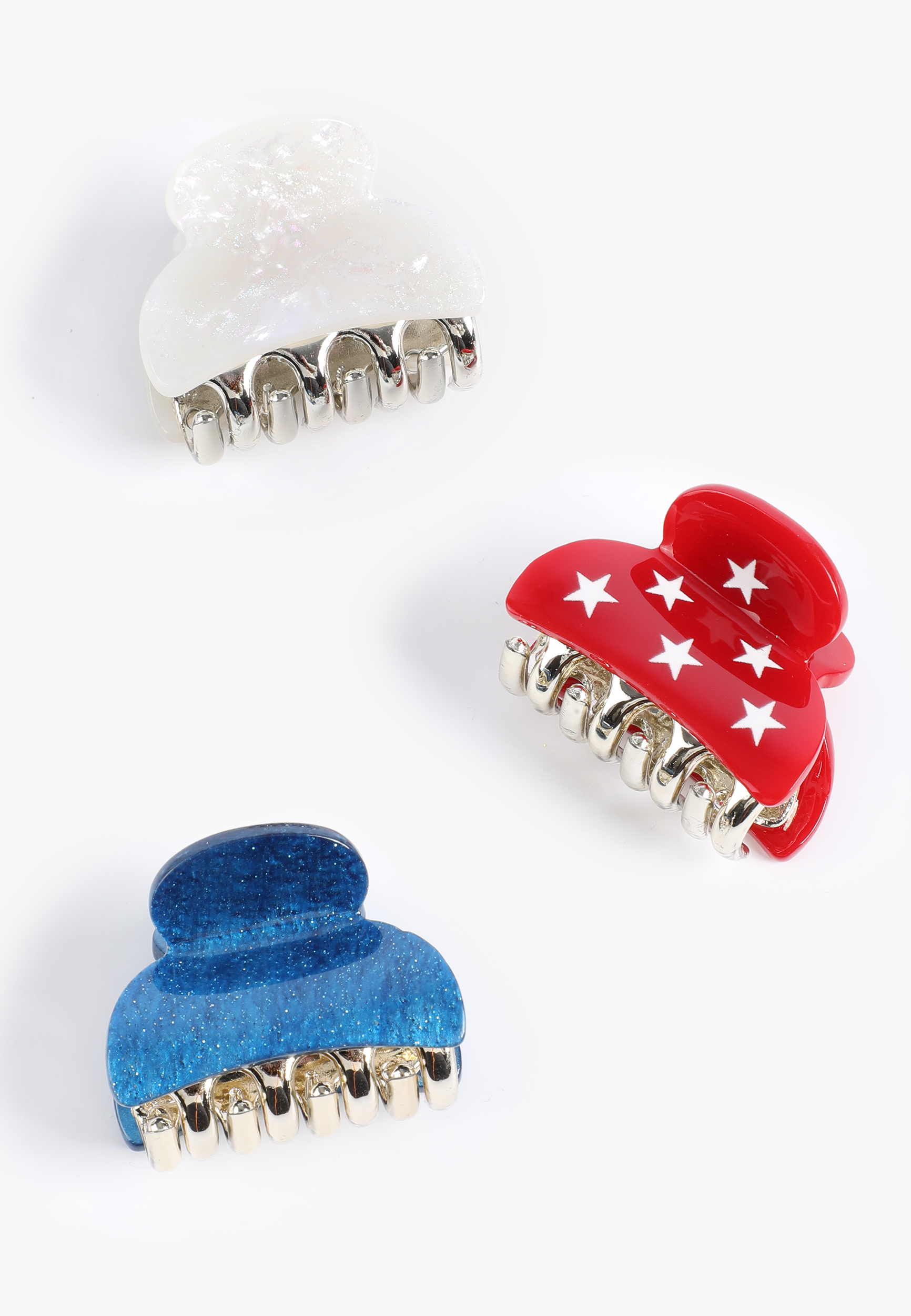 Americana Small Hair Claw Clip Set