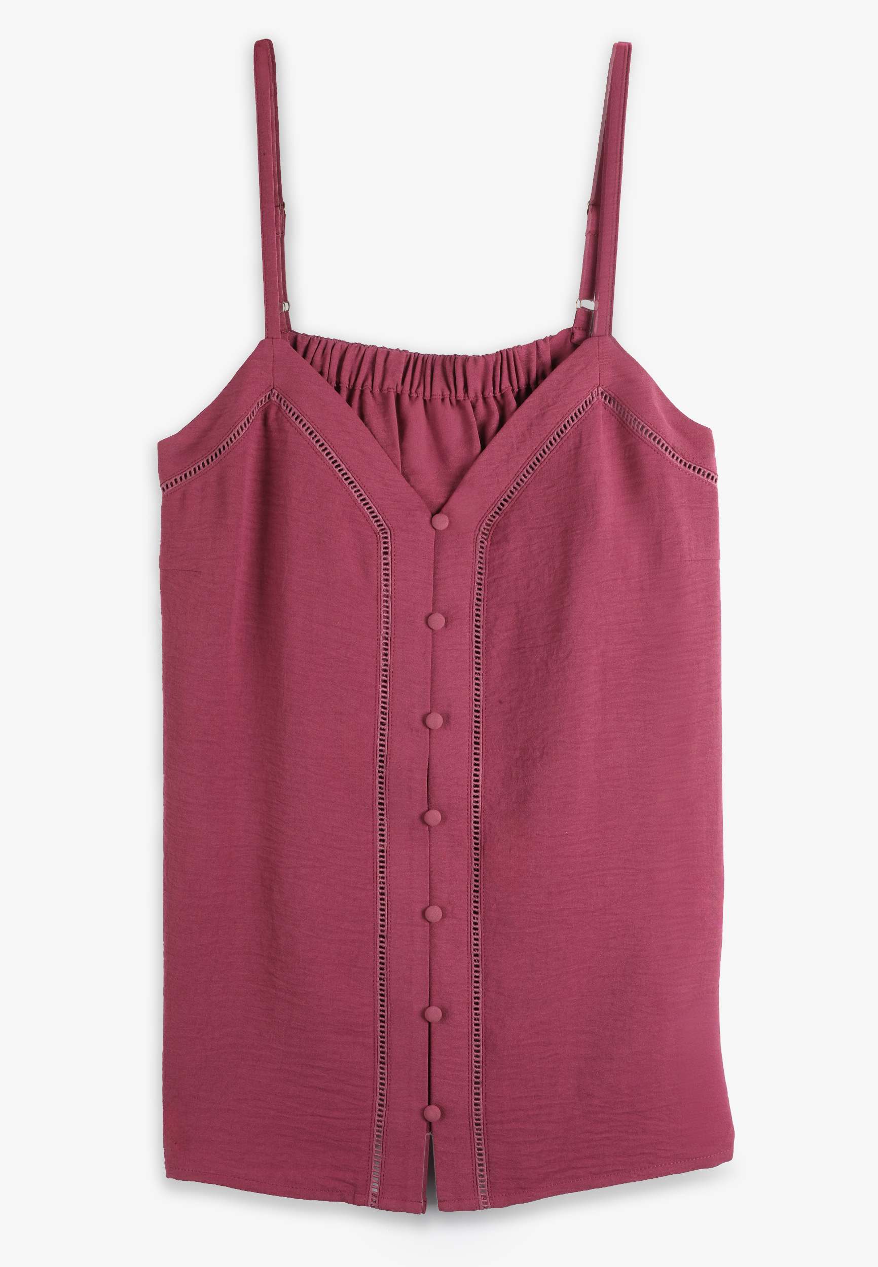 Ladder Trim Button Front Cami