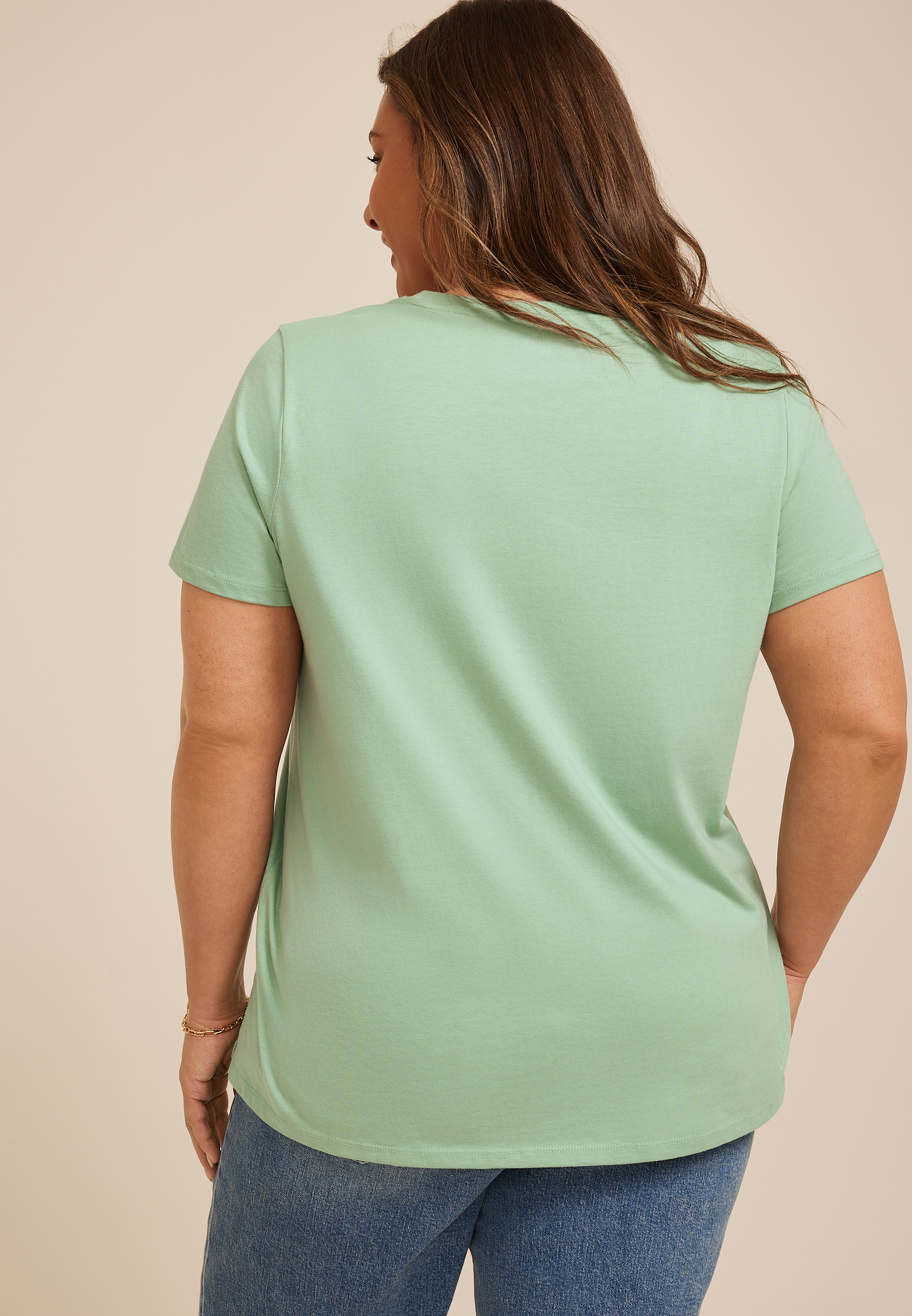 Plus Size Dog Mom Club Classic Fit Graphic Tee, GRANITE GREEN, large