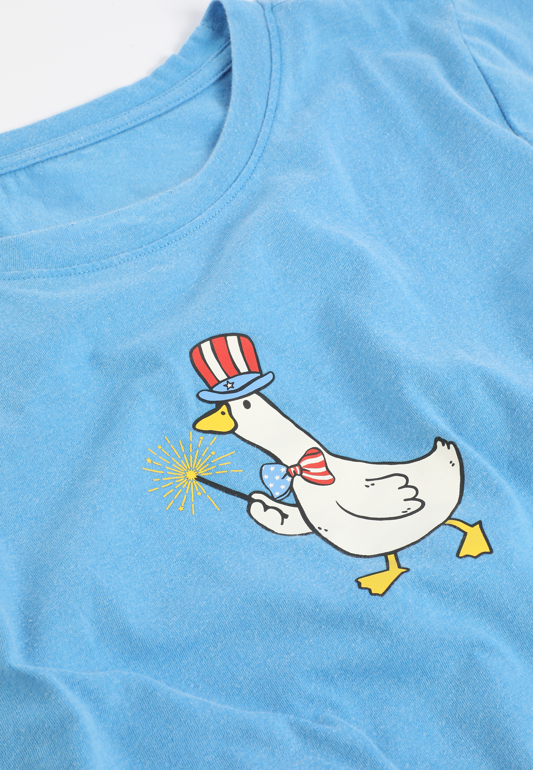 Americana Goose Sparkler Classic Fit Graphic Tee, C4820, large