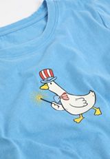 Americana Goose Sparkler Classic Fit Graphic Tee, C4820, small