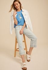 Americana Goose Sparkler Classic Fit Graphic Tee, C4820, small