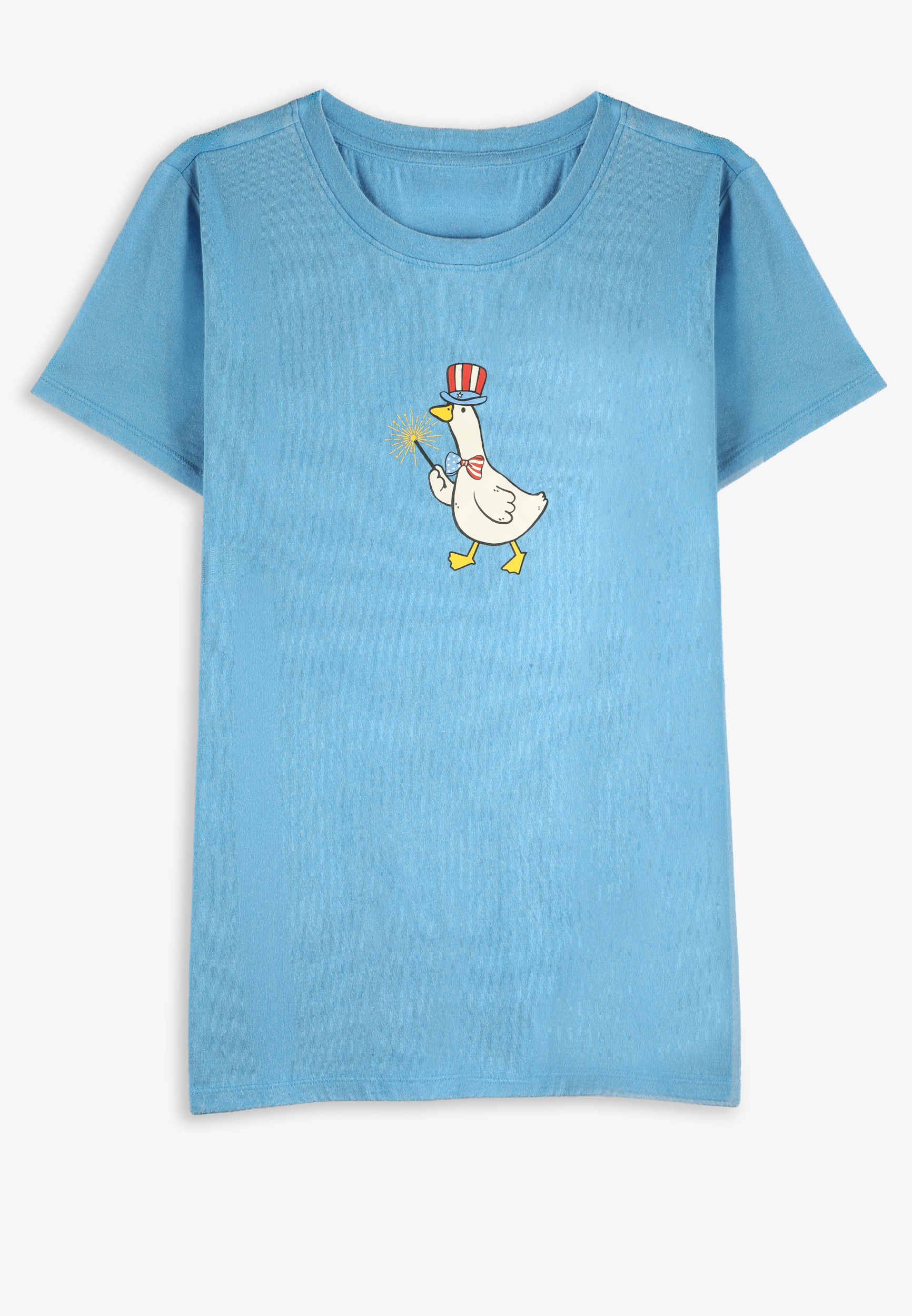 Americana Goose Sparkler Classic Fit Graphic Tee, C4820, large