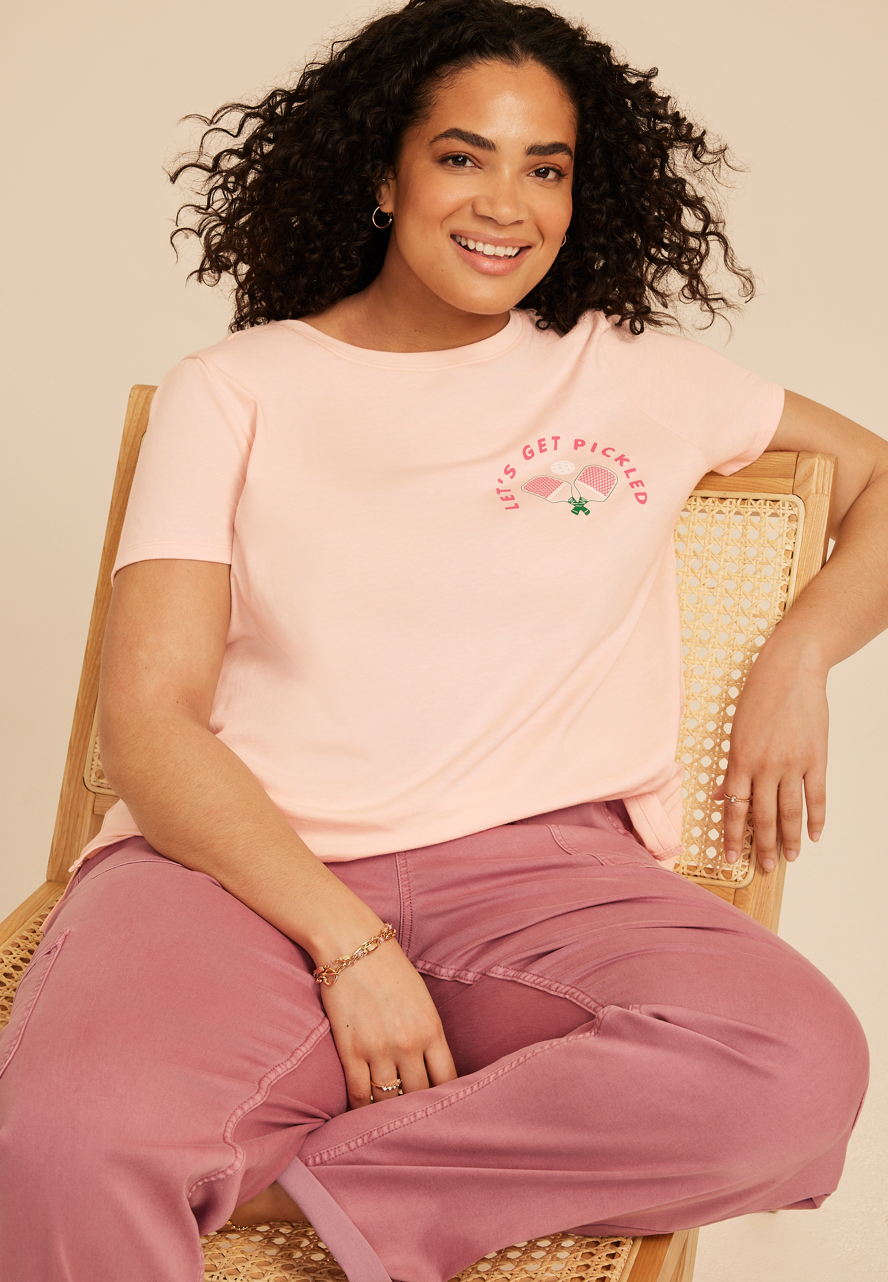 Plus Size Lets Get Pickled Classic Fit Graphic Tee