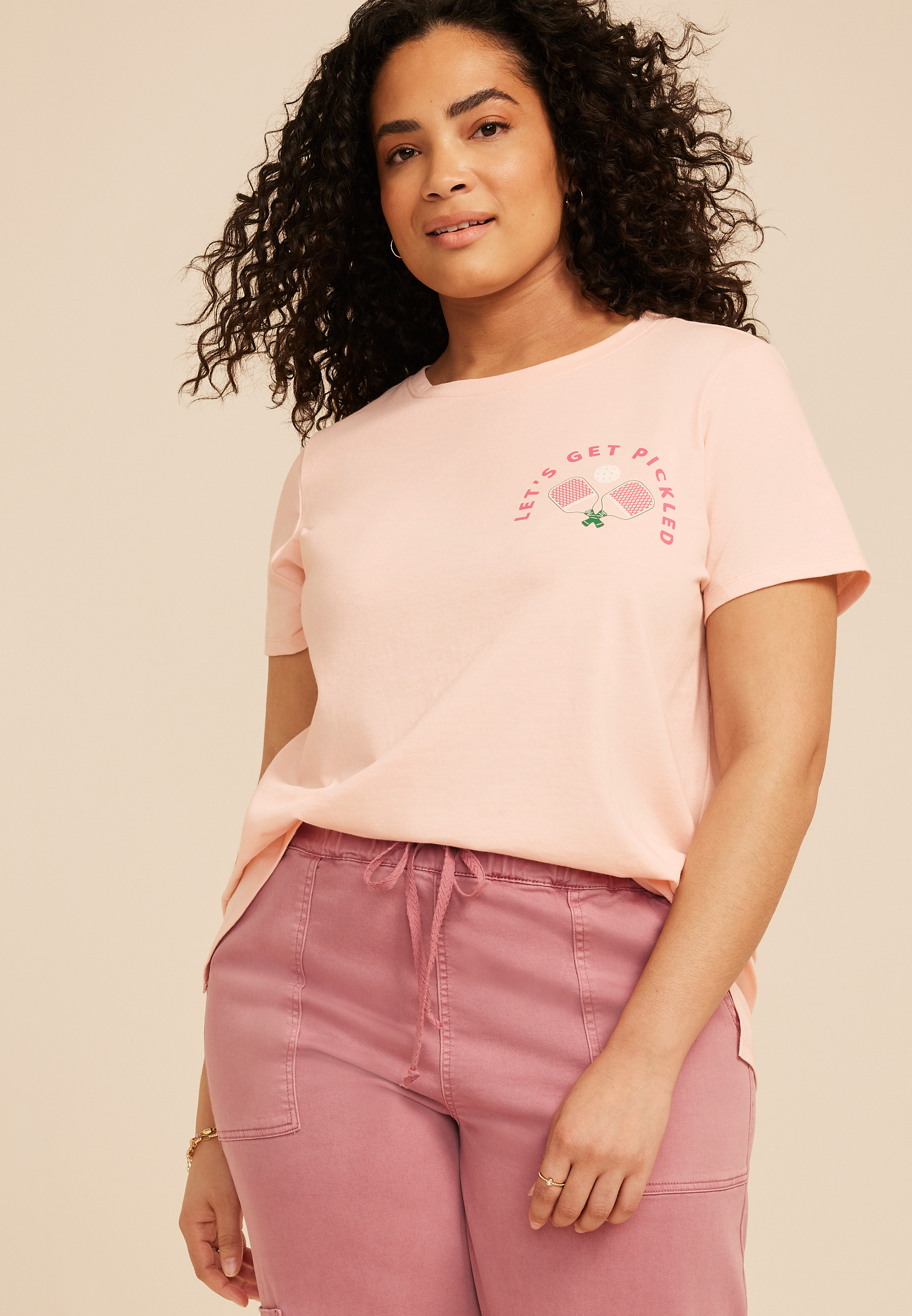 Plus Size Lets Get Pickled Classic Fit Graphic Tee, C5197, large