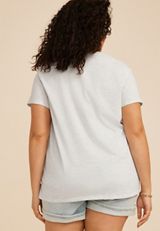 Plus Size Americana Land Of The Free Star Classic Fit Graphic Tee, C3348, small