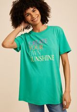 Create Your Own Sunshine Oversized Fit Graphic Tee, C1461, small