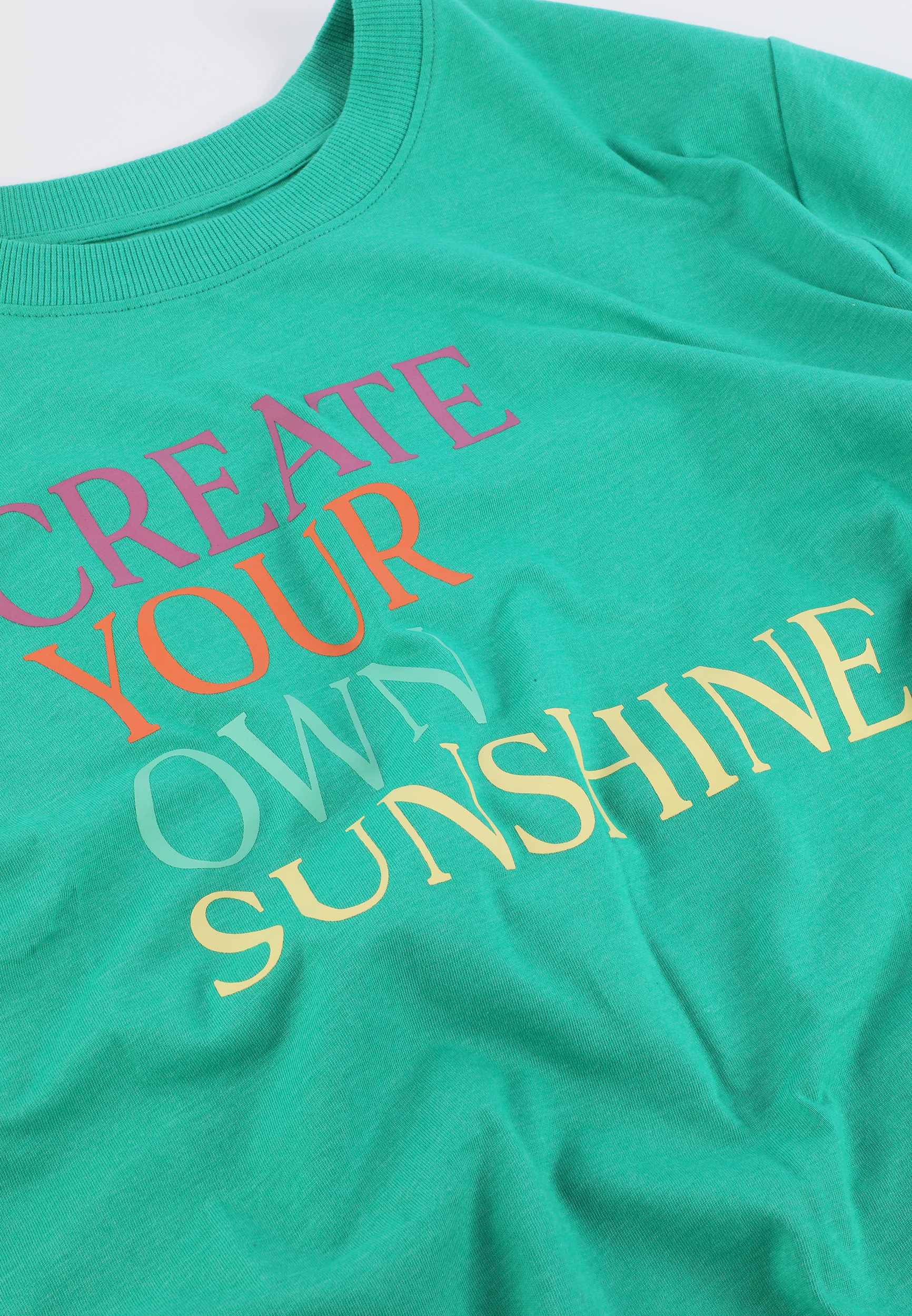 Create Your Own Sunshine Oversized Fit Graphic Tee, C1461, large