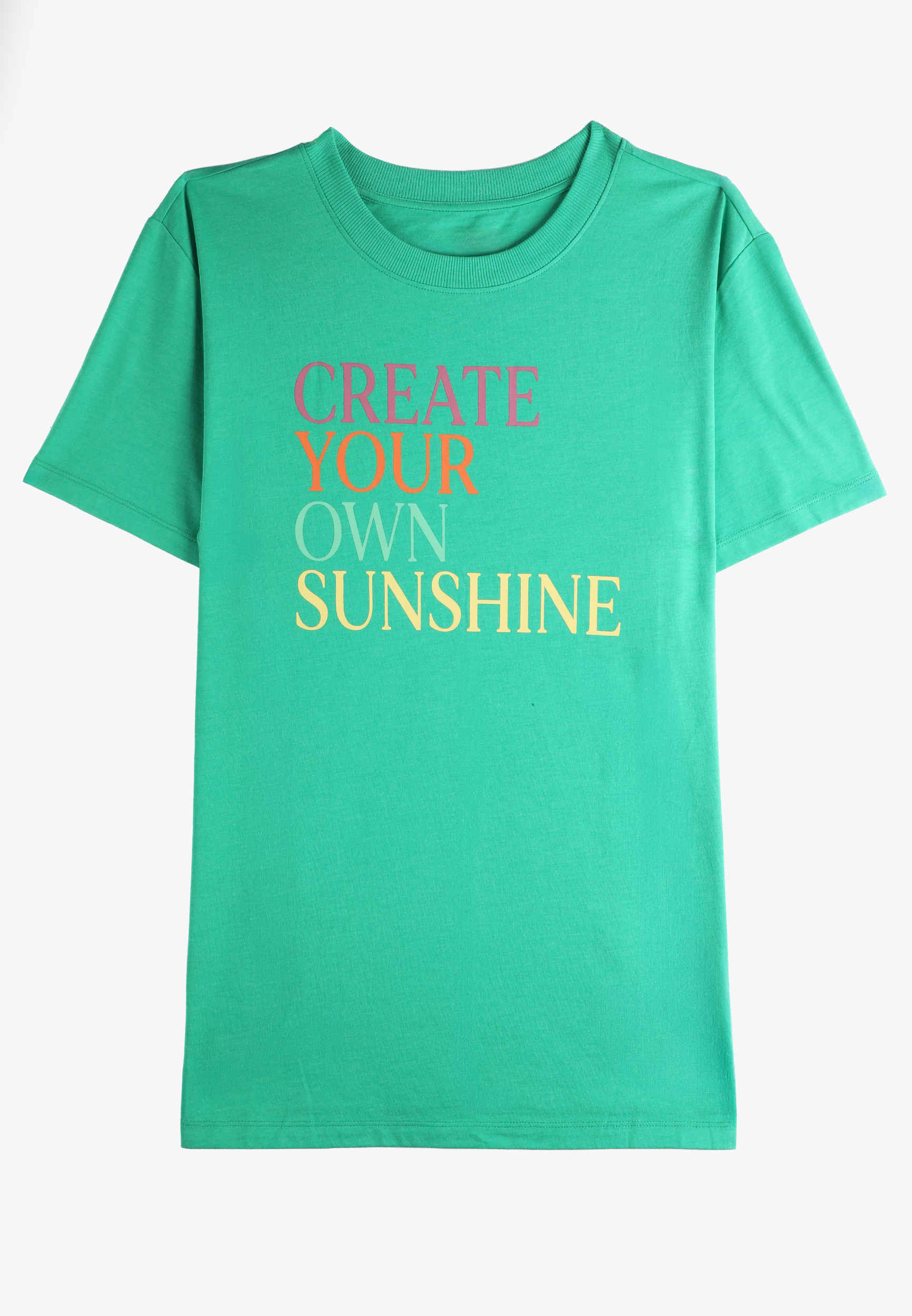 Create Your Own Sunshine Oversized Fit Graphic Tee, C1461, large