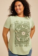Plus Size All Is Well In My Soul Classic Fit Graphic Tee, C6446, small