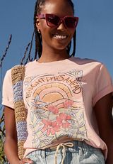 Bright Days Ahead Oversized Fit Graphic Tee, C3267, small