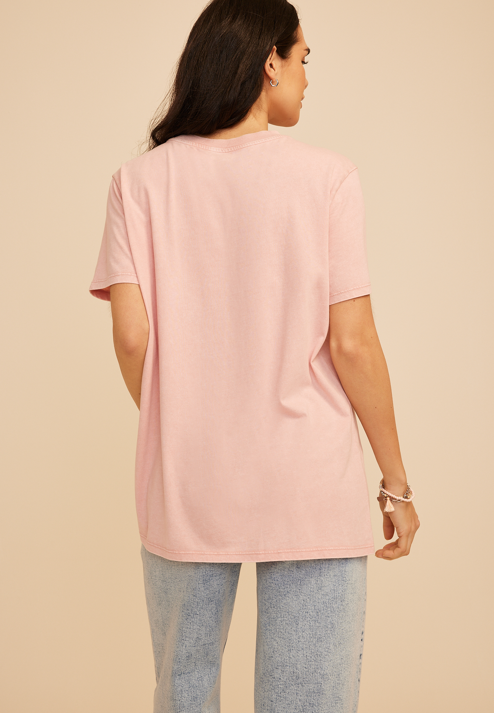 Bright Days Ahead Oversized Fit Graphic Tee, C3267, large