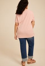 Plus Size Bright Days Ahead Oversized Fit Graphic Tee, C3267, small