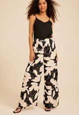 Floral Print Palazzo High Rise Pant, C5487, small