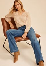 Silver Jeans Co.&reg; Avery Curvy High Rise Trouser Jean, C3337, small