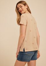 24/7 Dawson Shell Print Crew Neck Tee, C8582, small