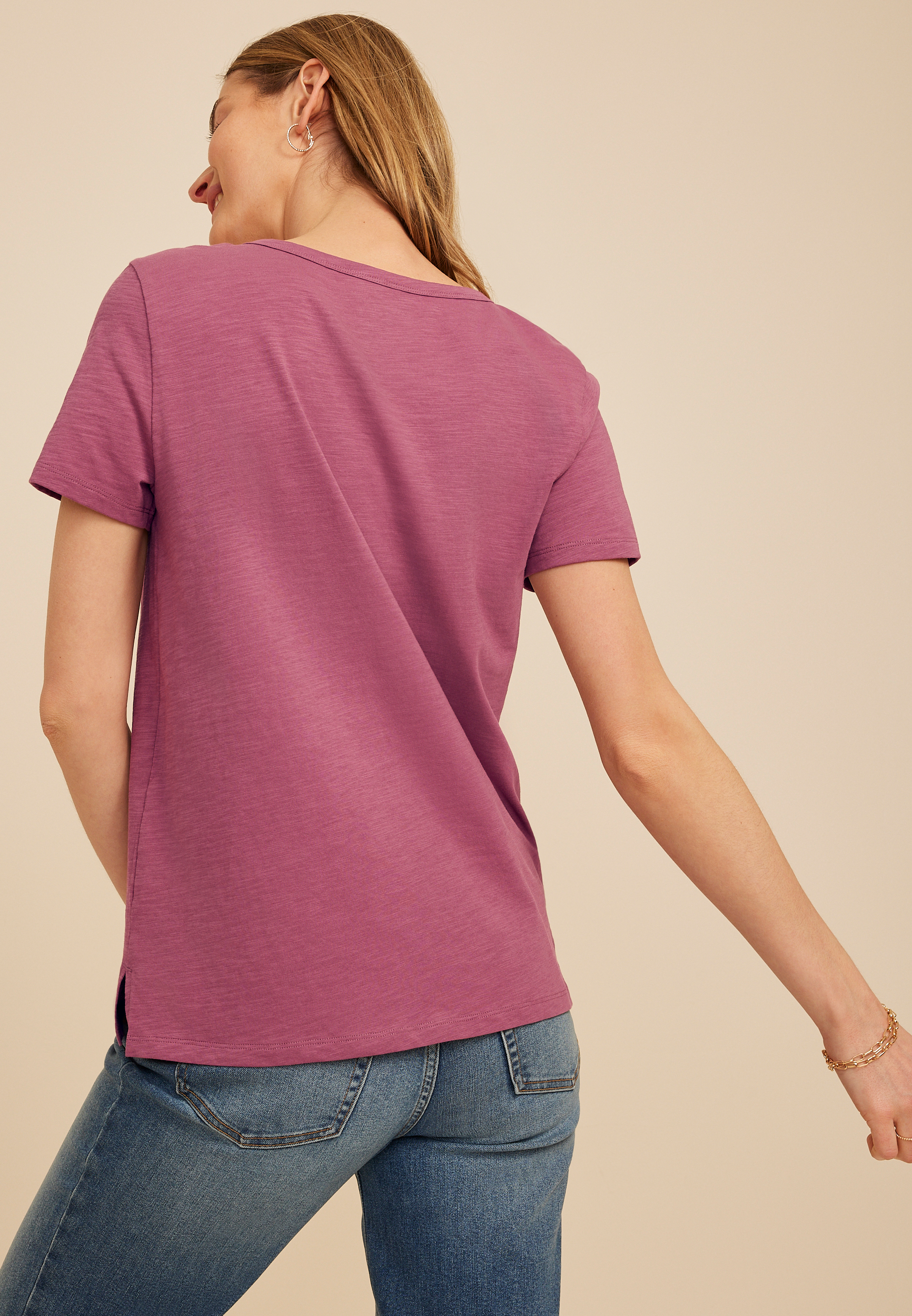 24/7 Dawson V Neck Tee, C4867, large