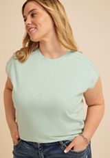 Plus Size 24/7 Shoulder Seamed Tee, C9251, small