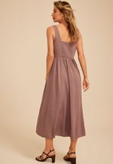 Bare Tank Drop Waist Midi Dress, C9350, small