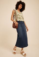 Floral V Neck Ruffle Sleeve Tank Top, C9017, small