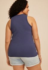 Plus Size 24/7 Highline Embroidered Star Americana Tank Top, C1206, small