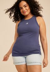 Plus Size 24/7 Highline Embroidered Star Americana Tank Top, C1206, small