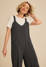 Cool Crepe Wide Leg Jumpsuit, C9764, small