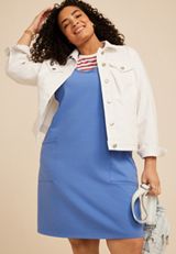 Plus Size Bare Athleisure Tank Mini Dress, C2324, small