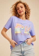 MTV Oversized Fit Graphic Tee, C9804, small
