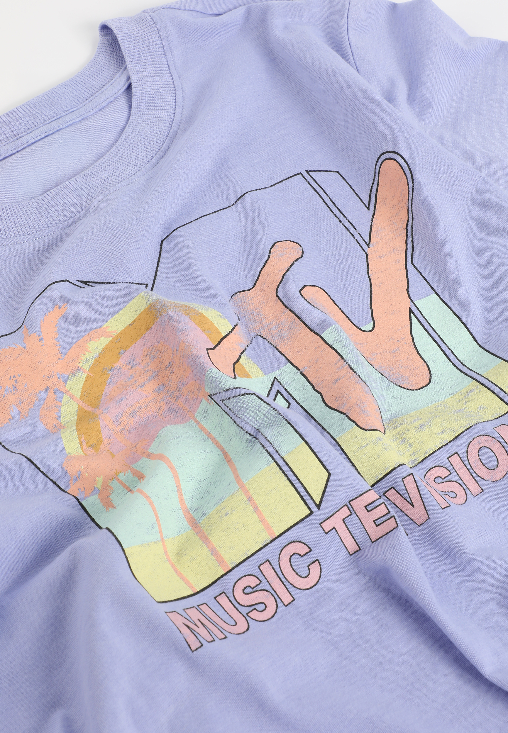 MTV Oversized Fit Graphic Tee, C9804, large