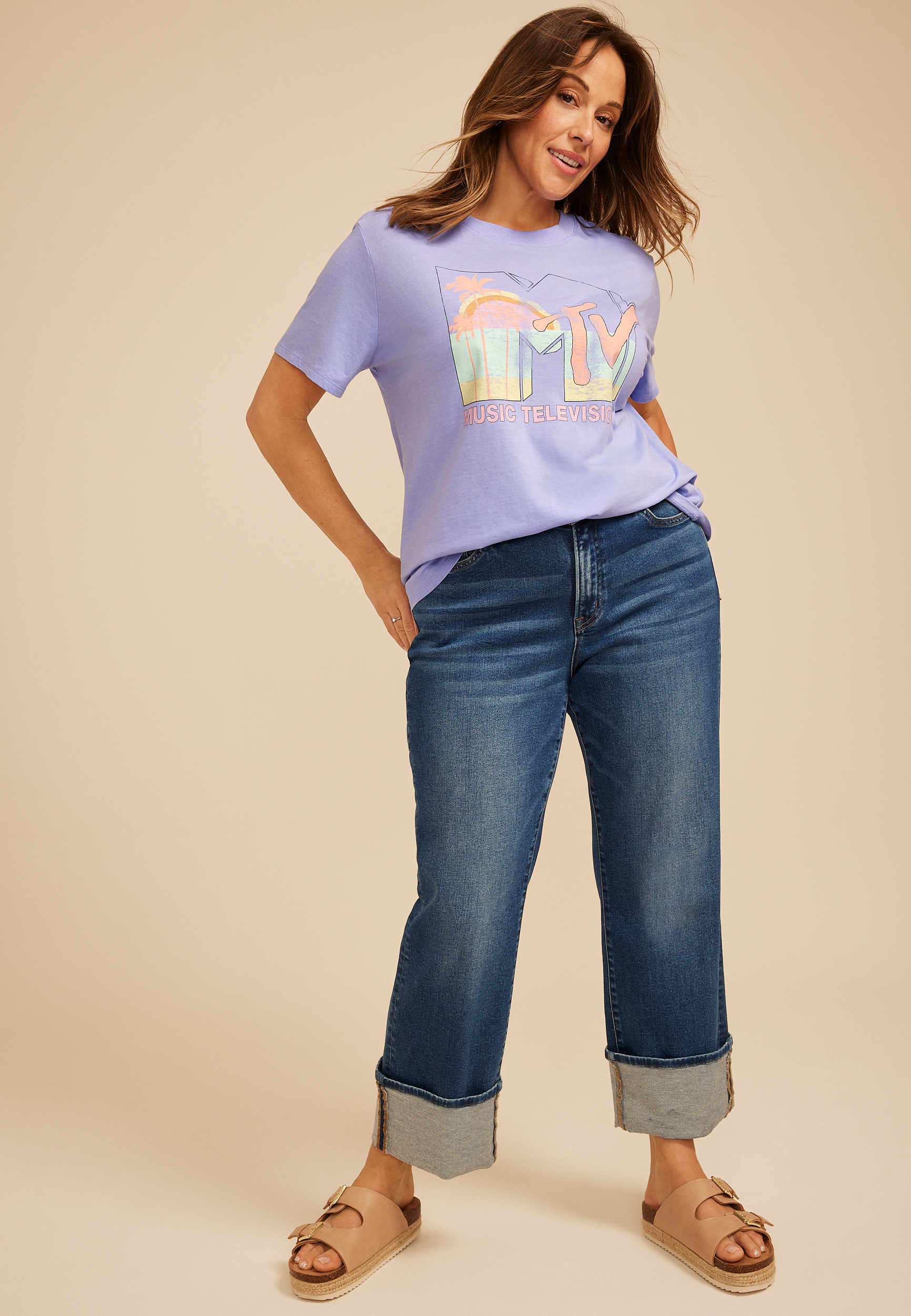 Plus Size MTV Classic Fit Graphic Tee