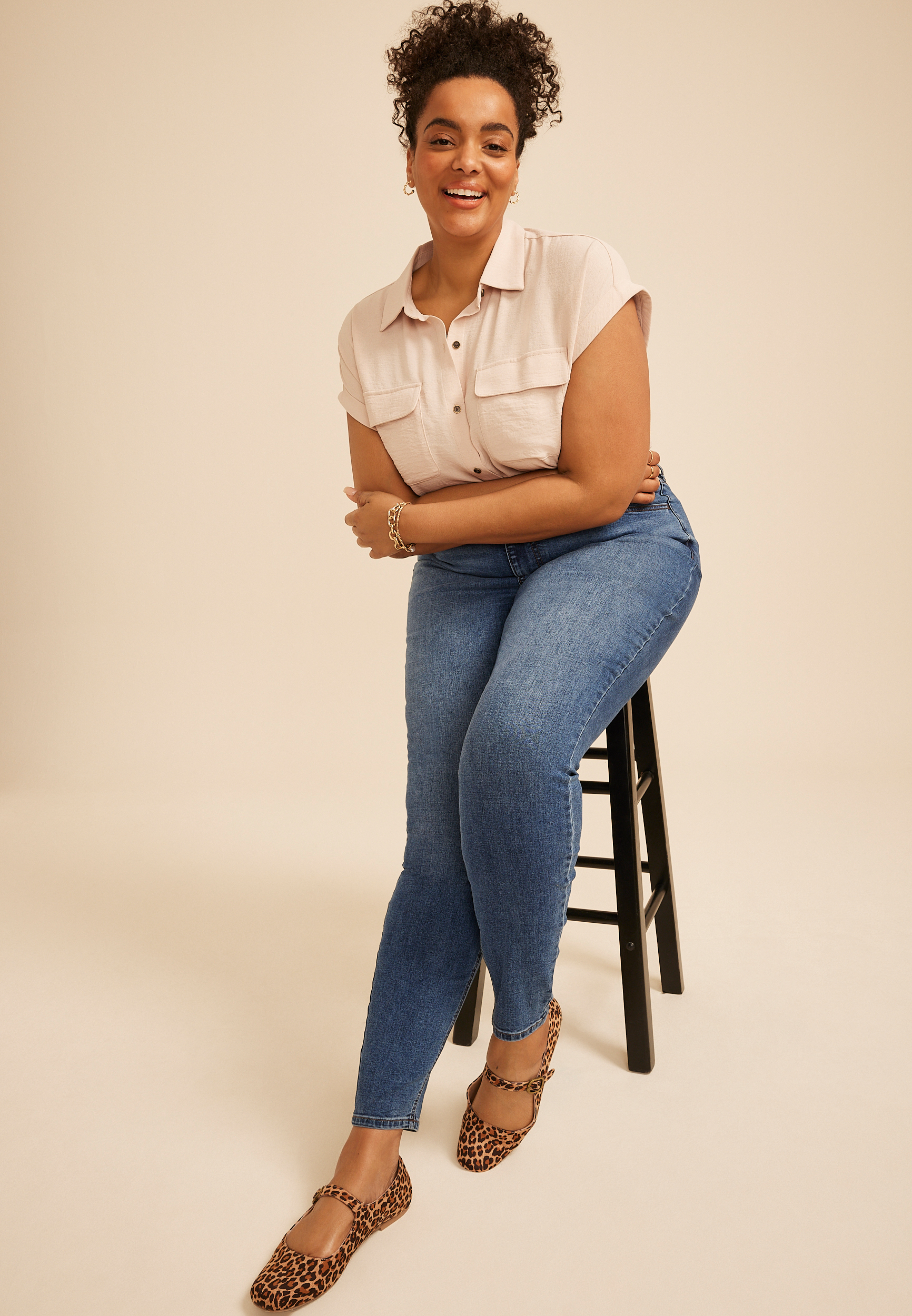 Plus Size m jeans by maurices&trade; Super High Rise Jegging, C258, large