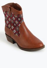 SuperCush Geometric Pattern Ankle Boot, C2295, small