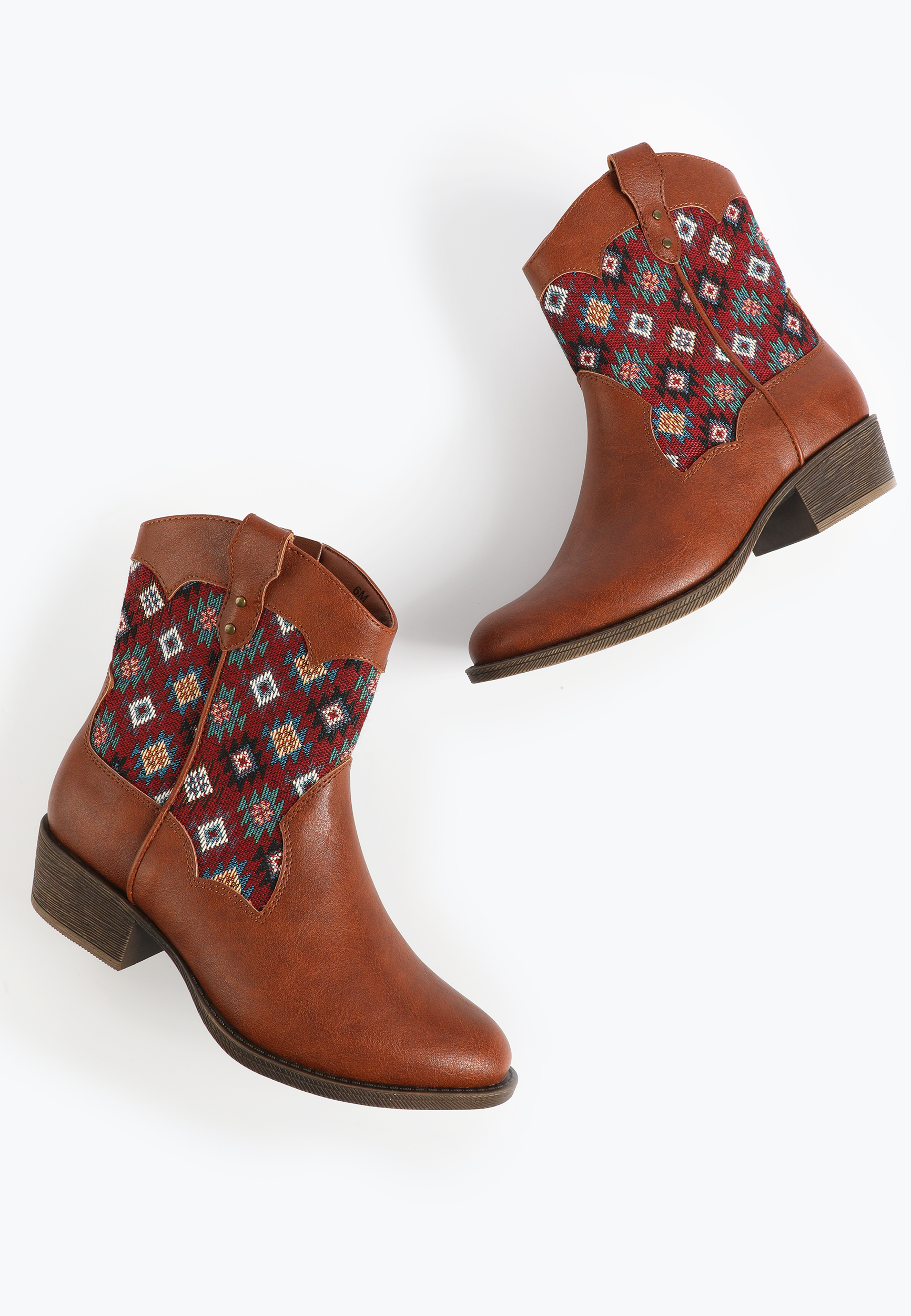 SuperCush Geometric Pattern Ankle Boot, C2295, large