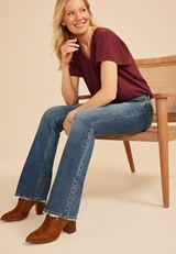 KanCan&trade; High Rise Double Button Pieced Waist Bootcut Jean, C3337, small