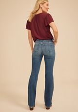 KanCan&trade; High Rise Double Button Pieced Waist Bootcut Jean, C3337, small