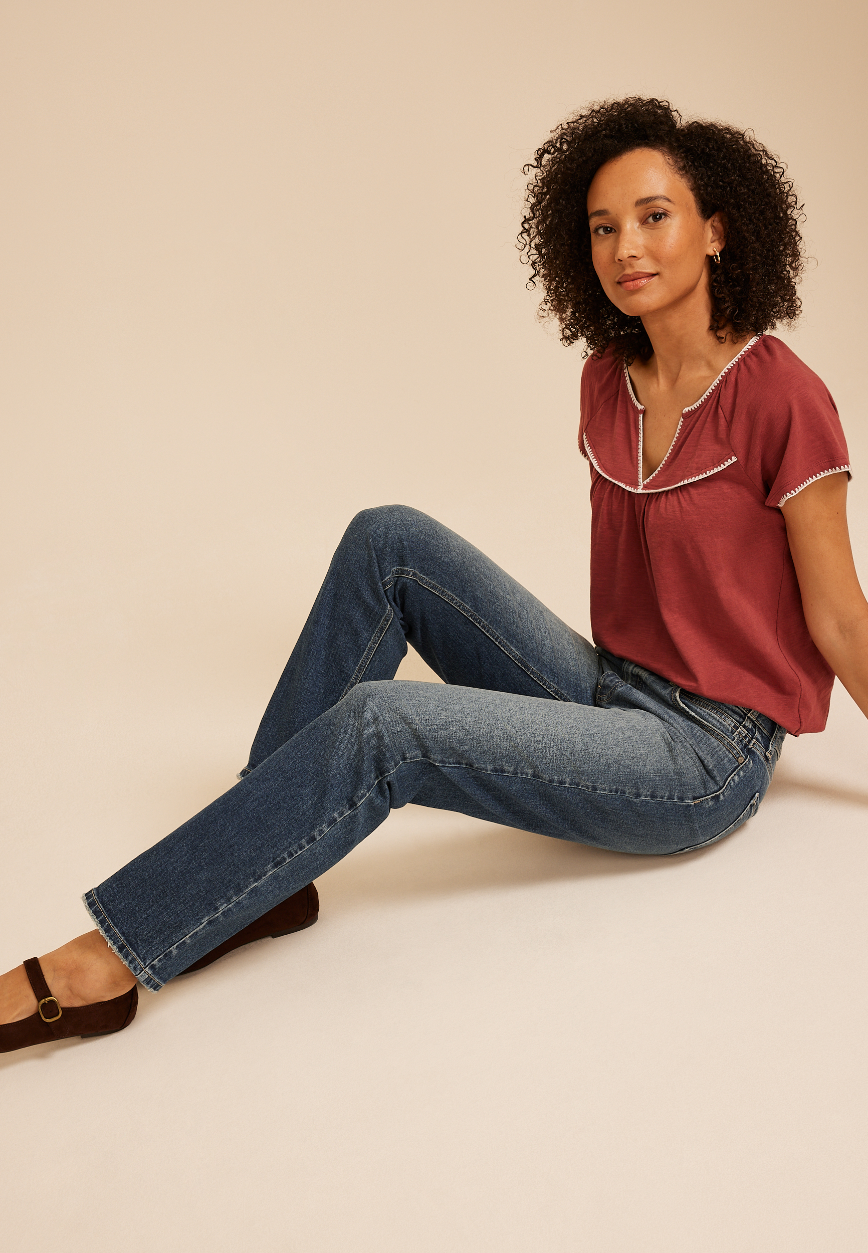 KanCan&trade; High Rise Tinted Straight Jean, C258, large