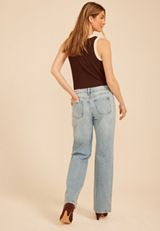 KanCan&trade; High Rise Ripped Hem Relaxed Straight Jean, C2806, small