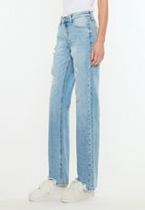 KanCan&trade; High Rise Ripped Hem Relaxed Straight Jean, C2806, small