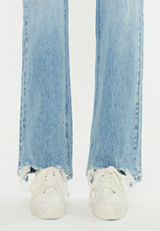KanCan&trade; High Rise Ripped Hem Relaxed Straight Jean, C2806, small