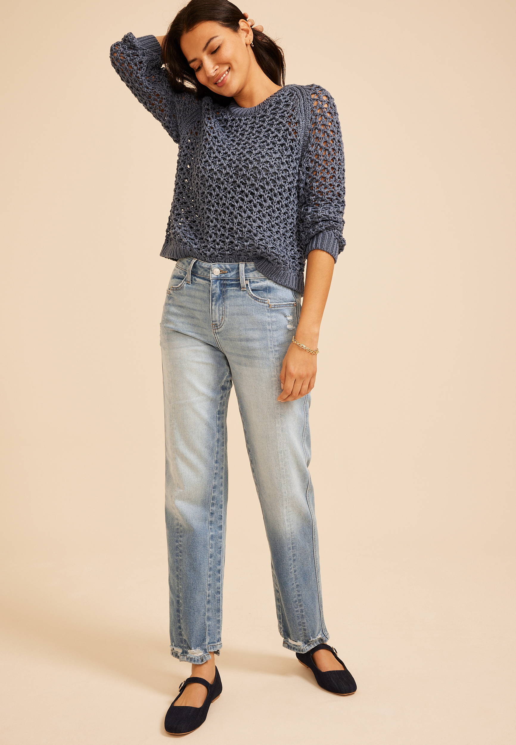 KanCan&trade; High Rise Seamed Straight Jean, C2806, large
