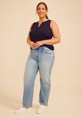 Plus Size KanCan&trade; High Rise Seamed Straight Jean, C2806, small