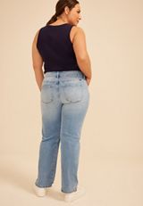Plus Size KanCan&trade; High Rise Seamed Straight Jean, C2806, small