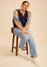 Plus Size KanCan&trade; High Rise Seamed Straight Jean, C2806, small